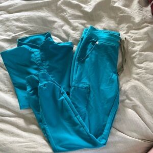 EUC figs teal scrub set
